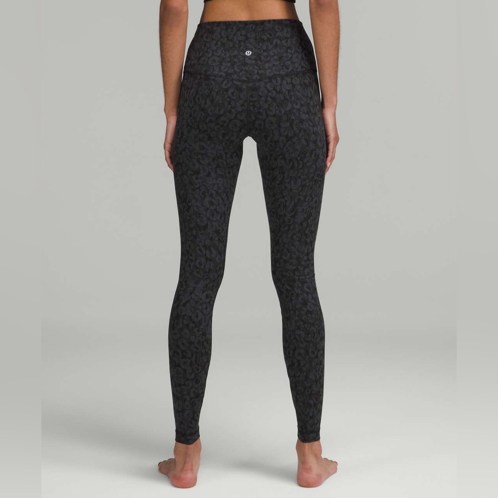Lululemon Athletica Black Animal Print Leggings